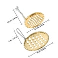 thumbnail image 2 of unbranded 2Ud Raspadores De De Metal Dorado Para Cocina Herramienta Para Cortar Fideos Y Gelatina, 2 of 8