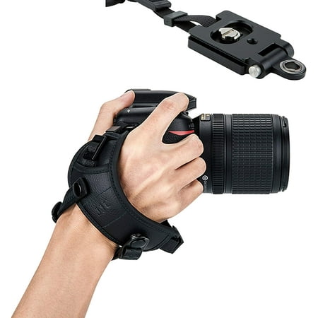 JJC Pro Hand Grip Strap for Mirrorless Camera, W/Arca Type Plate, Camera Hand Strap for Canon EOS R Rp Nikon Z6 Z7