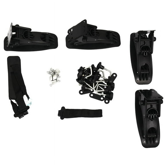 Car Kayak Rack Holder Kayak Carrier Saddle Watercraft Roof Rack Arm Canoe Boat Car Roof Top Boat Rack,4* bracket 8* fasteners 2* drawstring 8* screw nut screw,black