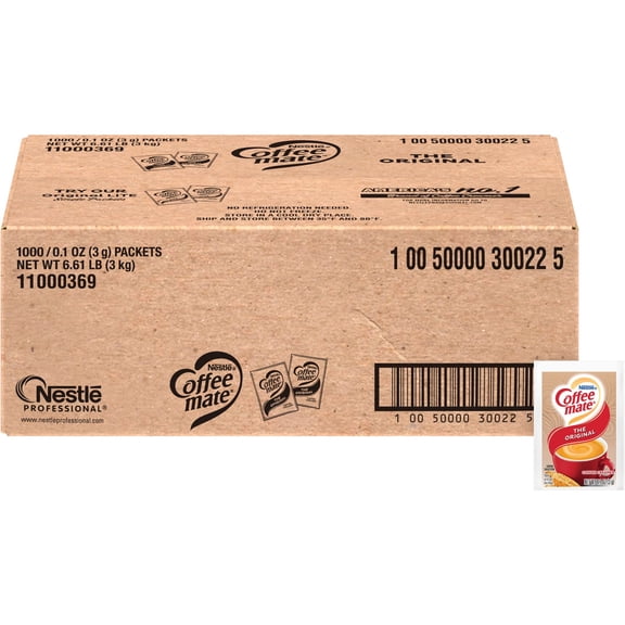 Coffee-Mate, NES30022, Original Creamer, 1000 / Carton, White