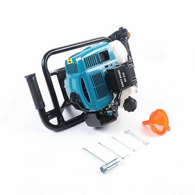

52CC Gas Powered Post Hole Digger Earth Auger Borer Fence Ground +2 Drill Bits