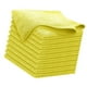 thumbnail image 1 of 10 paños de limpieza de microfibra, absorbentes, reutilizables, para sartenes. Amarillo, 1 of 9