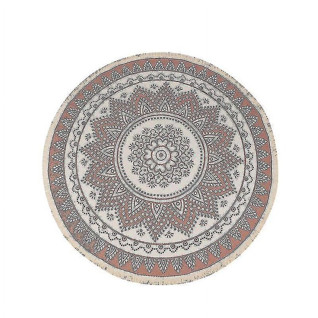 Fashable Mla Rug alfombra redonda cama hogar ordenador Ch Swivel Ch alfombra con borlas