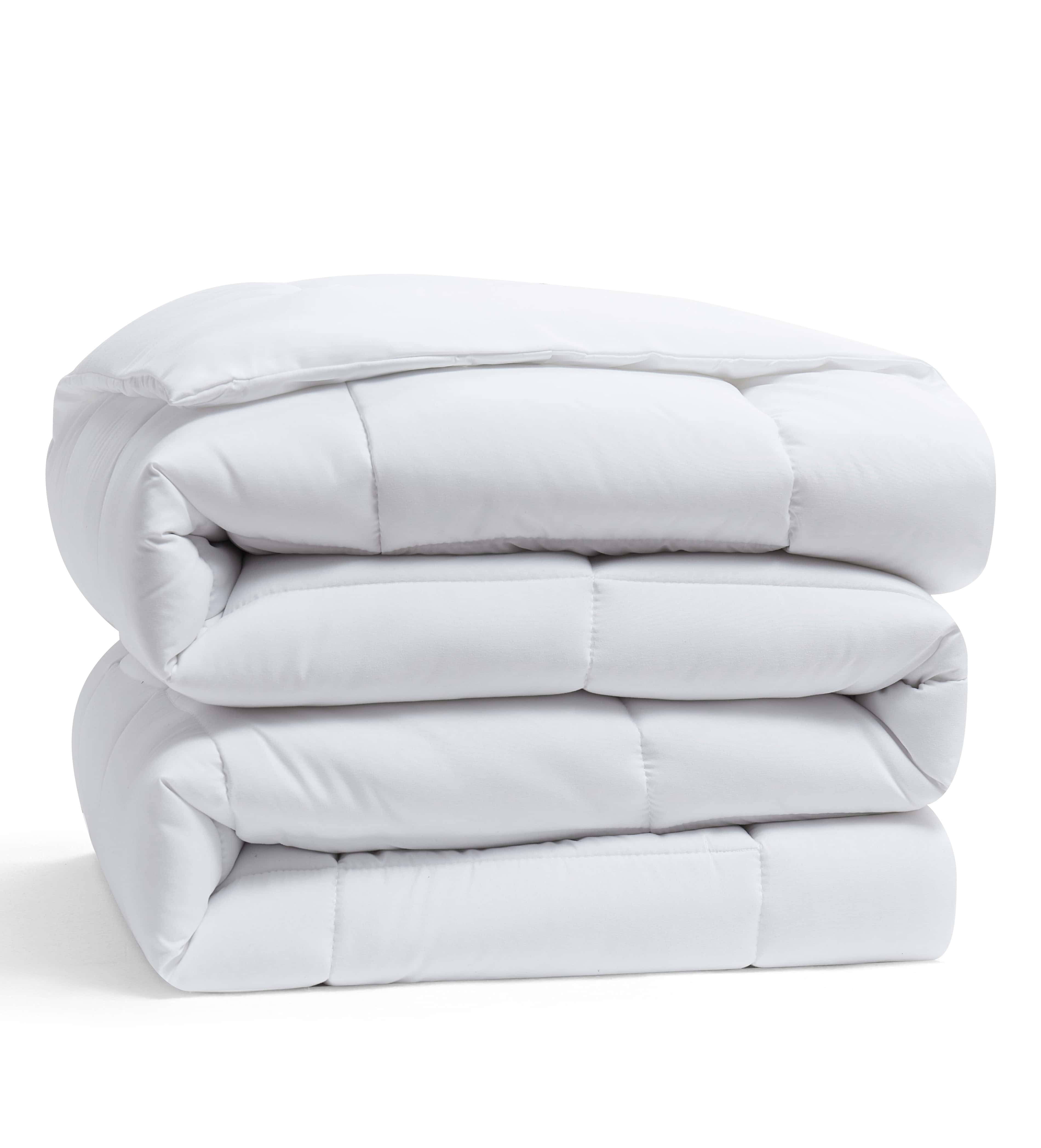 LammaLoe Queen Comforter, Quilted Down Alternative Comforter, All Season Duvet Insert with Corner Tabs,White