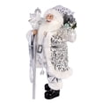 thumbnail image 5 of STP Goods Santa Claus with Staff Collectible Doll 18" (45 cm) Santa Claus Christmas Figurine Holiday Décor Xmas Standing Decoration Xmas Figure Doll Decoration, White and Silver, 5 of 7