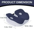 thumbnail image 3 of Clearance Sale! Outfany Ergoseat Welnax Orthosoothe Memory Foam Seat Cushion Ultra Comfy Memory Foam Cushion For Women Men, 3 of 8
