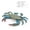 Multicolor Size A F2, variant on Simulation Crab Figurine, TOUMENY Realistic Multicolor PVC Sea Animal Toys, Educational Small Animals Model for Kids Party Gift Birthday Decoration