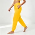 thumbnail image 5 of VV AVEORS Joggers For Women High Waisted Drawstring Sweatpants Trendy Joggers With Pockets Workout Athletic Sweat Pants 2026 Yellow L, 5 of 8
