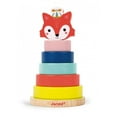 thumbnail image 1 of Janod Baby Forest Fox Stacking Toy - Wooden Early-Learning Stacker for Toddlers, 7 Colorful Pieces - 12 month +, 1 of 5