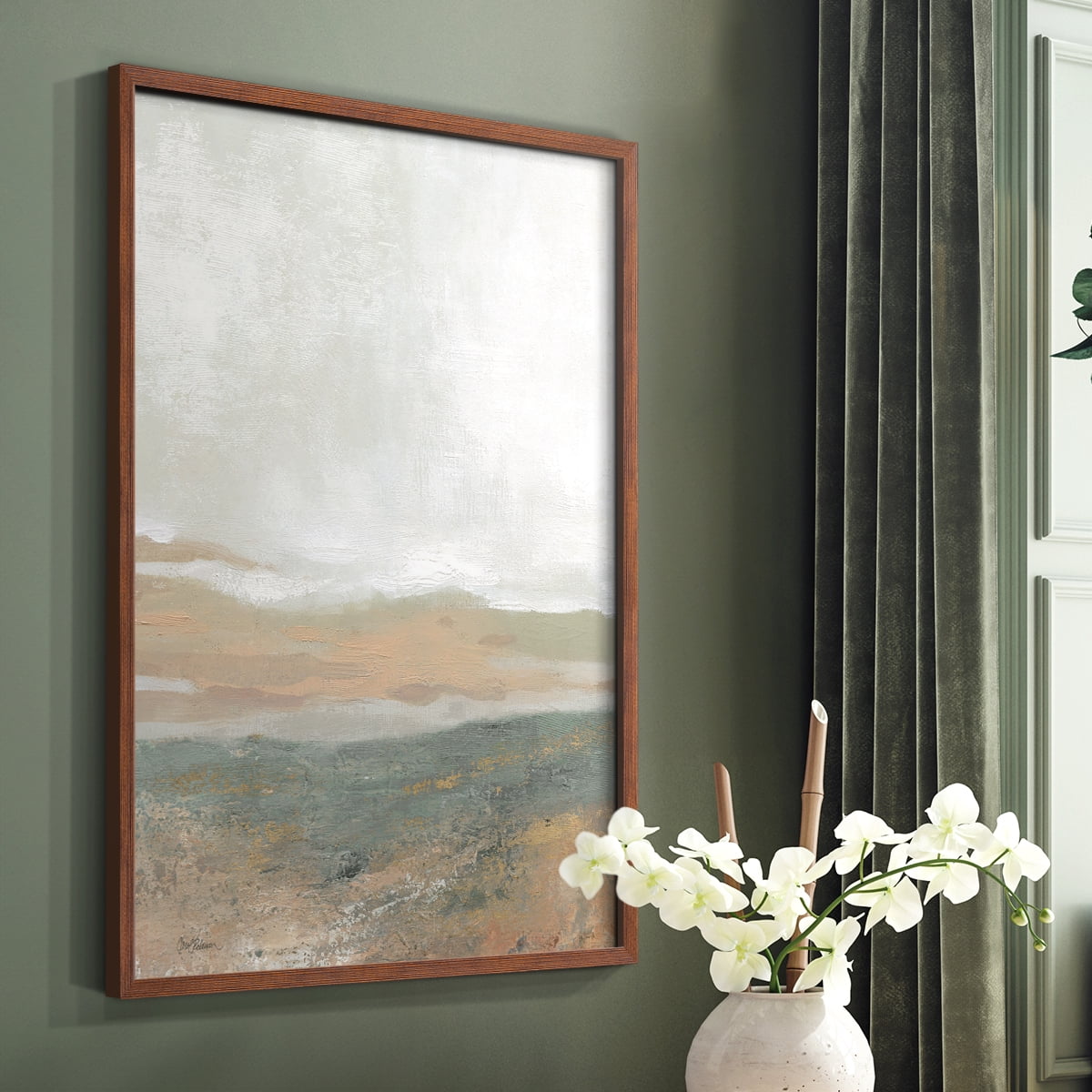 Earthy Textures in Paper Solid Wood 11 x 14 Framed Print