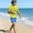 Multicolor, variant on Fnooota Boys Rash Guard Swimsuits 2 Piece, Summer Short Sleeve Printed Boys'Swimwear Kids Bathing Suits Multicolor Size 14