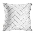 thumbnail image 1 of BSDHOME Black Simple Outline Parquet Pattern Zigzag Geometric Board Pillow Case 16x16 Inches Pillowcase, 1 of 1