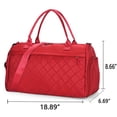 thumbnail image 3 of Sac Polochon de Sport pour Femmes, Sacs d'Entraînement avec Compartiment à Chaussures et Poche Humide, Rouge, 3 of 7