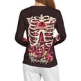 thumbnail image 4 of Rick And Morty Women’s Pajama Top 3D Digital Print Sleepwear Trendy Crewneck Pullovers Long Sleeve Shirts 4XL, 4 of 8