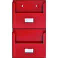 thumbnail image 1 of Steelmaster 2-Pocket Organizer with Bracket, 2.25 by 20.6 by 12-Inch, Red (27120007), 1 of 4