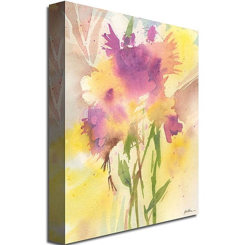 Trademark Art 'Maroon Shades' Canvas Art by Shelia Golden
