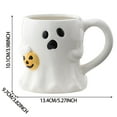 thumbnail image 3 of ​​ZCSKFIN Halloween Ceramic Mug Ghost Design Themed Seasonal Beverage Cup for Halloween Parties Festive Gatherings Spooky Decor Dishwasher Safe Microwave Safe Drinkware​, 3 of 6