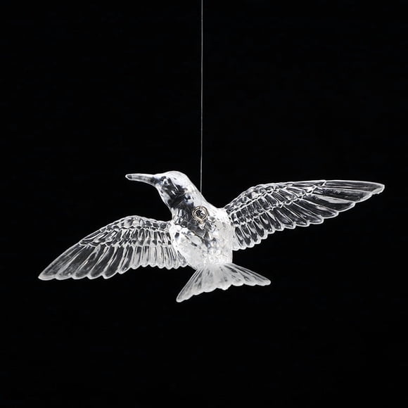 Adornos navideños de acrílico, colibrí acrílico, decoración de boda, cristal transparente para colgar, adornos navideños, decoraciones navideñas para exteriores, decoraciones navideñas.