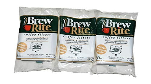 Brew Rite Rockline Wrap Around Percolator Coffee Filters Pack of 3