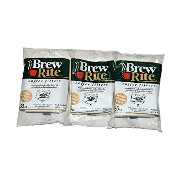 Brew Rite Rockline Wrap Around Percolator Coffee Filters (Pack of 3