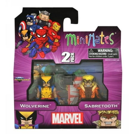 High-quality MiniMates: Marvel Best of Series 1 Wolverine and Sabertooth Mini Figure 2-pack, Fast (Best Fast Bowling Action)