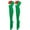 Green, variant on Odeerbi Christmas Socks for Women 2025 Thigh High Socks Long Tube Knee Socks Striped Garter Cute Accessories Party Red