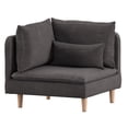 thumbnail image 2 of Weston Home Castleberry Modular Mid-Century Fabric Corner Chair, Dark Grey Linen, 2 of 3