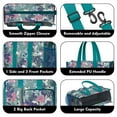thumbnail image 3 of Teacher Tote Bag,Pioneer Flower Floral Print Pattern Teacher Utility Tote Bag,Large Work Tote Bags for Women with Multiple Pockets,Top Zipper Closure,13.8x10.6x6.7 Inch, 3 of 5