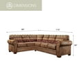 thumbnail image 6 of American Furniture Classics Model B1650K Sierra Lodge Two Piece Sectional Sofa, 6 of 8