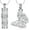2 Pcs-Butterfly, variant on Butterfly Cylinder Urn Necklace Cremation Jewelry for Ashes Stainless Steel Pendant Funeral Keepsake Loved Ones Memorial Gift for Women Men