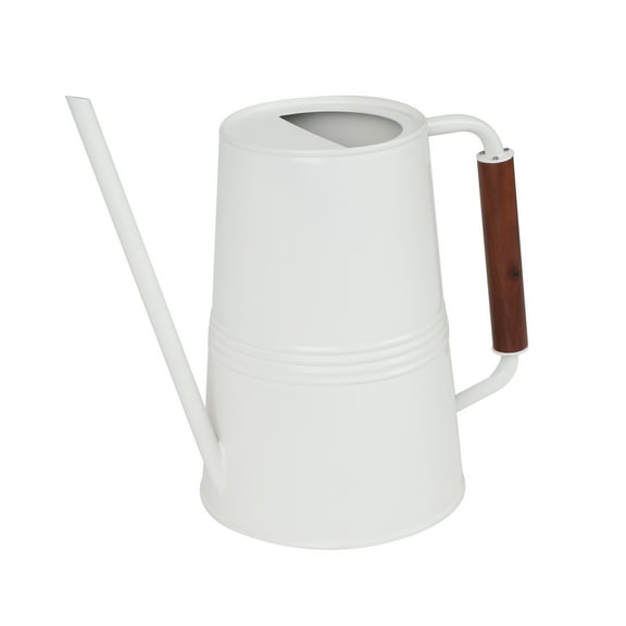 Expert Gardener 1-Gallon Metal Watering Can, White