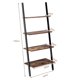 thumbnail image 3 of Estantería de Escalera Costway MDF Hierro Marrón 64 x 35 x 150 cm, 3 of 9