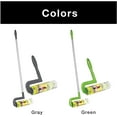 thumbnail image 6 of Smart Design Floor Lint Roller w/ Ergonomic Handle - Aluminum Tubes - 25 Adhesive Sheets - for Cleaning, Carpet, Car, Clothing, & Pet Hair (Extends 12.5-42 Inch) [Green], 6 of 9