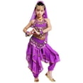 thumbnail image 2 of TIANZEN Girls Belly Dance Outfit Kids Dance Ethnic Performance Dress Girl Outfits Size 6x, 2 of 5