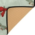 thumbnail image 4 of 80x58in Area Rug Machine Washable Floor Mats Skid-Resistant Backing Carpet for Home Kitchen Bedroom Christmas Wreaths and Red Bows, 4 of 7