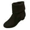 DZT1968Â® Autumn Winter Boots Women Sweet Boot Stylish Flat Flock Shoes Snow Boots BK/37