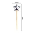 thumbnail image 3 of WSZZL Star Cocktail Picks, Wooden Toothpick Skewers, Appetizer Picks, Party Supplies, Durable and Sturdy, Ideal for Fruit Decoration, Events, and Gatherings, 3 of 5