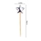 thumbnail image 3 of 50 palillos de madera con forma de estrella para cóctel, ideales para aperitivos, frutas y bebidas, decoración y fiestas navideñas., 3 of 8
