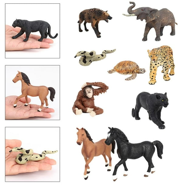Yinanstore Animal Figures - 7pcs Realistic Golden Action Model