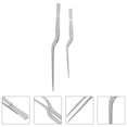 thumbnail image 3 of FUEENIRVA Cooking Tweezers Pointed Tips Silver 2Pcs, 3 of 6
