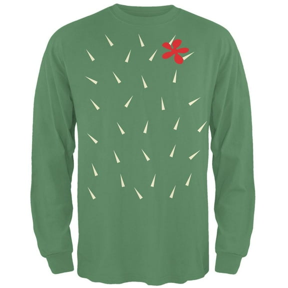 Halloween Cactus Costume Mens Long Sleeve T Shirt