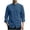 Navy, variant on Men's Cotton Linen Frog Button Down Shirts Mandarin Collar Long Sleeve Tee Tops Autumn Casual Chinese Style Kung Fu T-Shirt