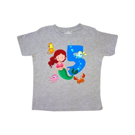 

Inktastic Mermaid 5th Birthday Gift Toddler Toddler Girl T-Shirt