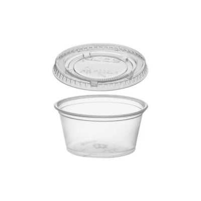 Envase Desechable Plástico 3,25Oz 25 Unidades