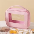 thumbnail image 7 of Ckraxd Handheld Waterproof Toiletry Bag, Large Capacity Makeup Organizer, Portable Cosmetic Pouch, Clear Window Toiletries Case for Travel, Business Trips, Gym, Daily Use, 7 of 7