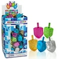 thumbnail image 4 of ZIon Judaica Metallic Dreidels with English Transliteration display Box of 100 Driedels in Bulk Assorted Colors Blue Silver Gold Pink Green Hanukkah Spinning Tops for Traditional Chanukah Game, 4 of 5
