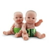 Kanga Care Rumparooz Reusable Baby Doll Diaper Set (2pk) for 10-16 Inch Dolls - Prickles & Tadpole