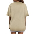 thumbnail image 4 of MOSHU Oversized T Shirts for Women Short Sleeve Vintage Print Cotton Tees Washed Shirts Casual Baggy Womens Tops, 4 of 8