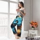thumbnail image 5 of Balery Adorable Blue Baby Dragon Pantalones de pijama para mujer, pijamas ultraligeros, pantalones de estar por casa-Large, 5 of 6
