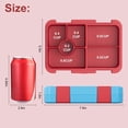 thumbnail image 4 of Bento Kids Lunch Box, 6 Compartments BPA Free Bento Box for Kids, Lunch Containers, Dishwasher Safe Back to School Snack Lunch Box, Ideal Portion Sizes On-the-Go Meal, Ages 3+,School(Light Blue), 4 of 6